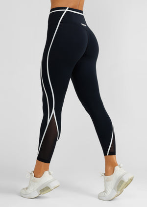 Lorna Jane Keep Your Cool Phone Pocket Ankle Biter Leggings - Midnight Blue