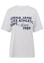 Lorna Jane Track Star Relaxed T-shirt - Grey Marl