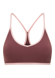 Lorna Jane One To Watch Sports Bra - Dark Rose Blush