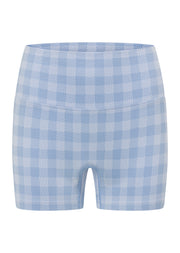 Lorna Jane Sweetheart Gingham Seamless 7cm Bike Shorts - Sweetheart Gingham