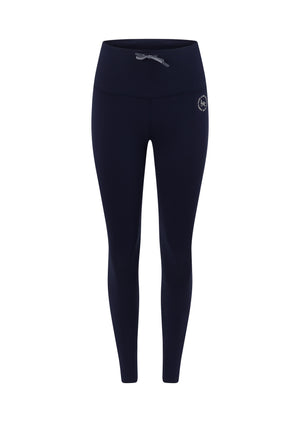 Lorna Jane Limited Edition Lotus No Chafe Ankle Biter Leggings - French Navy