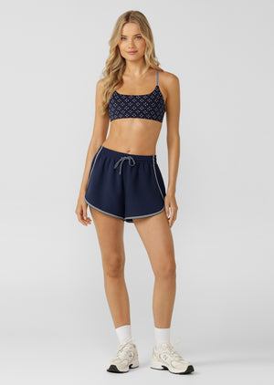 Lorna Jane Retro Sport Shorts - Marine Blue