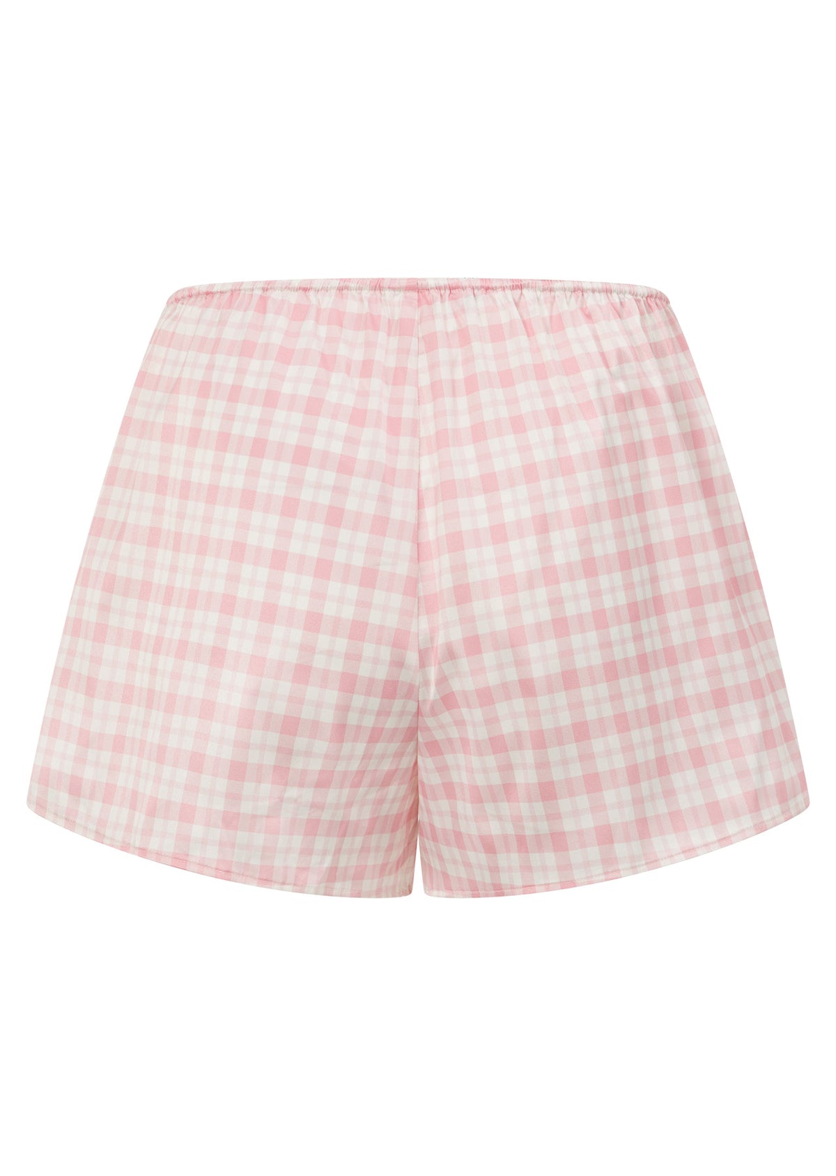 Lorna Jane Love Game Satin Shorts - Soft Check Print