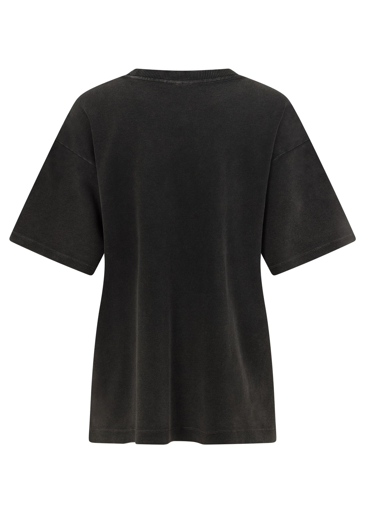 Lorna Jane Sport Club Washed Boyfriend T-Shirt - Washed Black