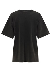 Lorna Jane Sport Club Washed Boyfriend T-Shirt - Washed Black
