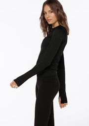 Lorna Jane Dynamic Seamless Long Sleeve Top - Black