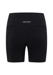 Lorna Jane Hi-Fold No Ride Recycled Ride Bike Shorts - Black