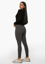 Lorna Jane All Day Lotus Thermal No Chafe Full Length Leggings - Titanium