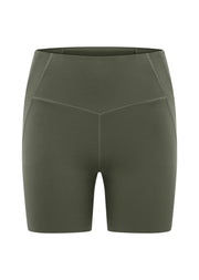 Lorna Jane Formation 2-Pocket Recycled 16cm Bike Shorts - Agave Green