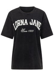 Lorna Jane Original Sport Washed Vintage T-shirt - Washed Black