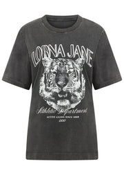 Lorna Jane Find Your Fierce Relaxed T-shirt - Washed Black