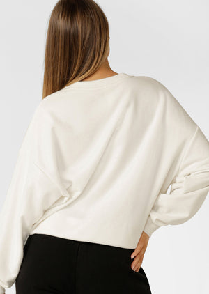 Lorna Jane New Sport Sweatshirt - Porcelain