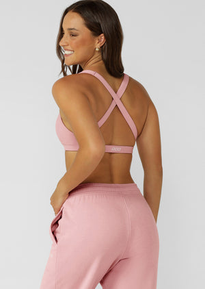 Lorna Jane Free Spirit Sports Bra - Dusty Rose