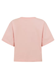 Lorna Jane Go-To Classic Crop T-Shirt - Pale Peony