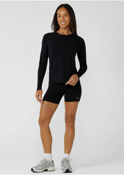 Lorna Jane Training Day Long Sleeve Active Top - Black