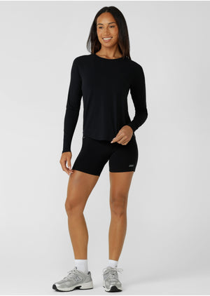 Lorna Jane Training Day Long Sleeve Active Top - Black