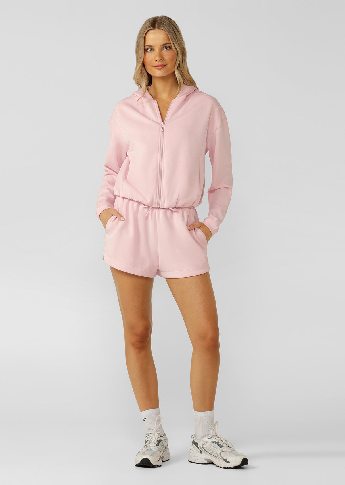 Lorna Jane Cloud Nine Spacer Shorts - Pale Peony