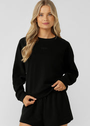 Lorna Jane Cloud Nine Spacer Sweatshirt - Black