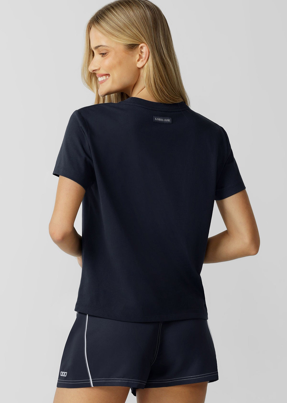 Lorna Jane Signature T-Shirt - Platinum Navy