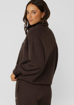 Lorna Jane Streamline Quarter Zip Sweat - Volcano