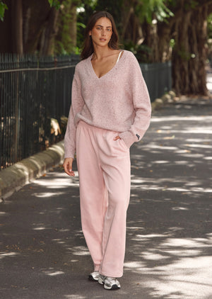 Lorna Jane Streamline Sweatpants - Dusty Rose