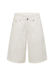 Lorna Jane Off Duty Vintage Wash Denim Shorts - Vintage White