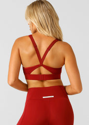Lorna Jane Dynamic Max Support Sports Bra - Cherry