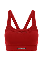 Lorna Jane Dynamic Max Support Sports Bra - Cherry