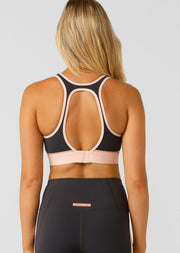 Lorna Jane Embrace Your Pace Sports Bra - Dark Titanium Multi