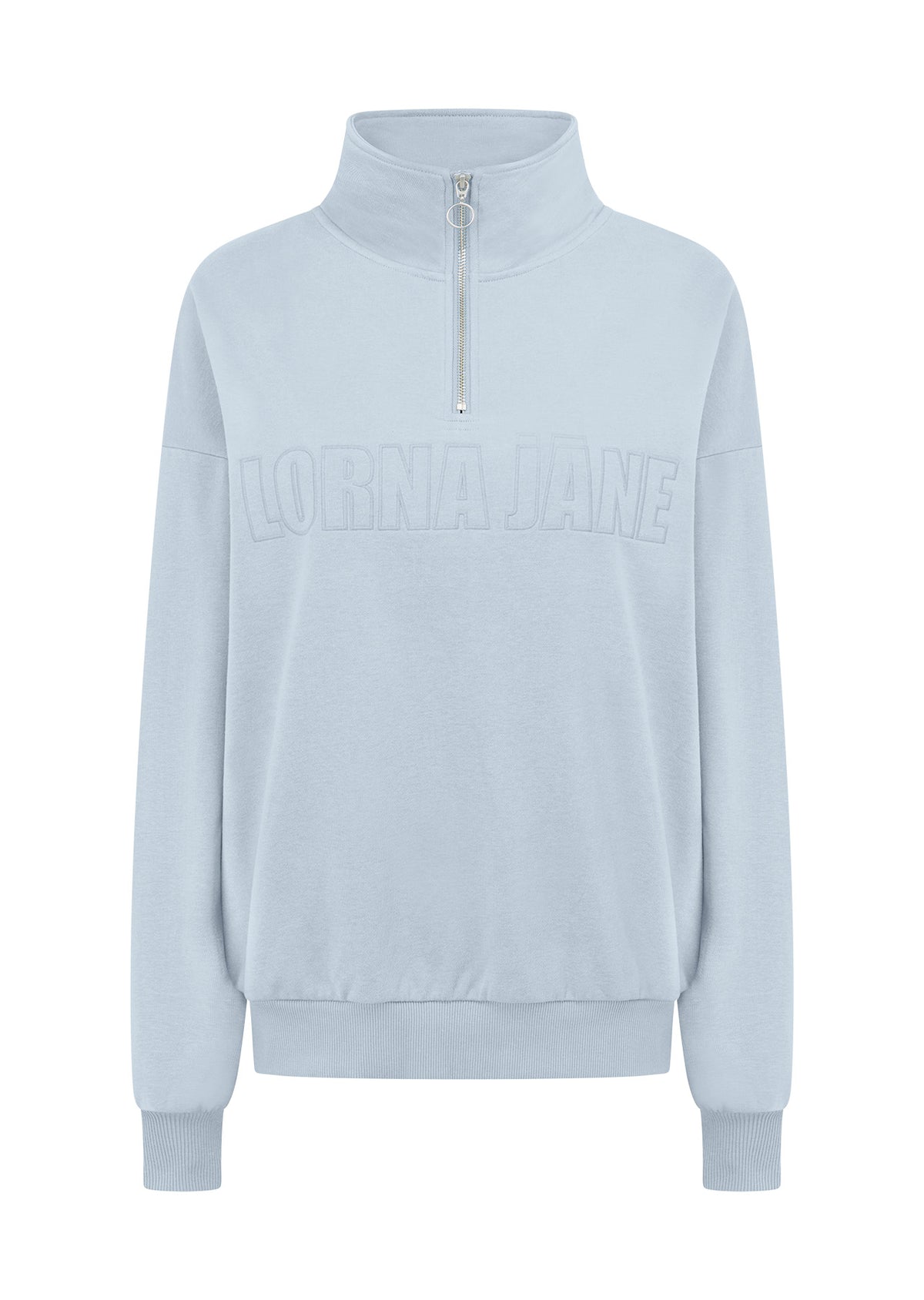 Lorna Jane Iconic Quarter Zip Sweat - Glacier Blue