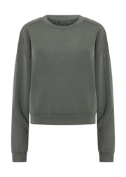Lorna Jane Make Space Cropped Sweatshirt - Agave Green