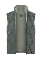 Lorna Jane Winter Warmth Reversible Puffer Vest - Agave Green