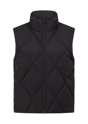 Lorna Jane Winter Warmth Reversible Puffer Vest - Black