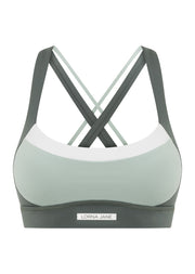 Lorna Jane Go The Distance Sports Bra - Agave Green