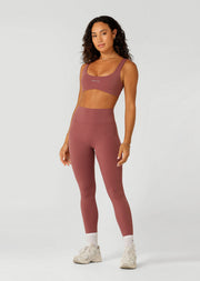 Lorna Jane Reform Soft Laser Cut Full Length Leggings - Renaissance Rose
