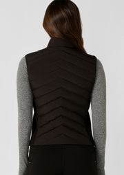Lorna Jane Run Warmer Active Puffer Vest - Black