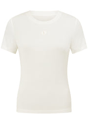 Lorna Jane Movement Rib T-shirt - Porcelain