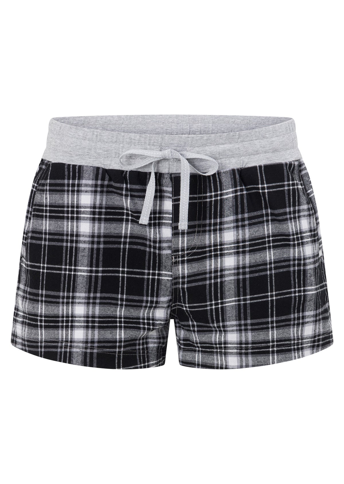 Lorna Jane Flannel Flashdance Cheeky Shorts - Black Check