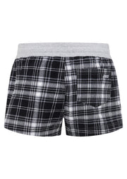 Lorna Jane Flannel Flashdance Cheeky Shorts - Black Check