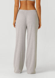 Lorna Jane Waffle Lounge Pants - Grey Marl