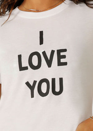 Lorna Jane I Love You Lounge T-shirt - White