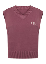 Lorna Jane Outdoor Knit Vest - Renaissance Rose