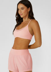 Lorna Jane Speed Up Adjustable Sports Bra - Wisteria Pink