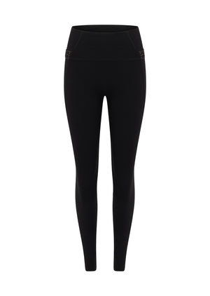 Lorna Jane Iconic Monogram Full Length Leggings - Recycled Black