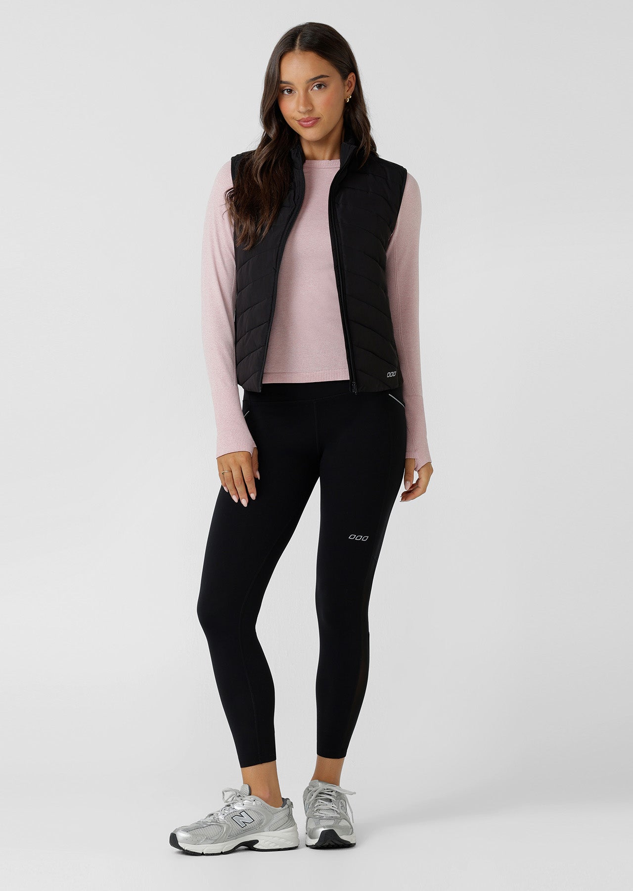 Lorna Jane Run Warmer Active Puffer Vest - Black