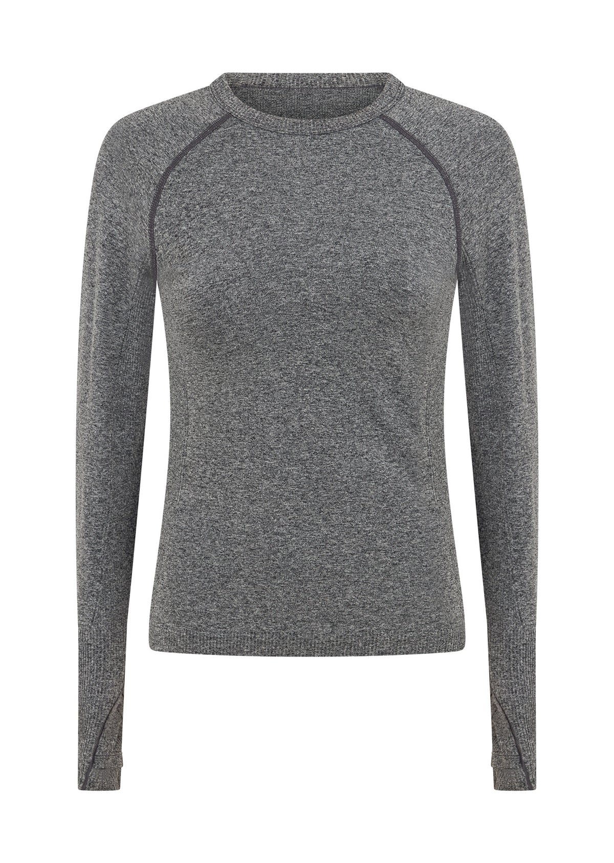 Lorna Jane Tempo Seamless Long Sleeve Top - Charcoal Marl