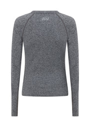 Lorna Jane Tempo Seamless Long Sleeve Top - Charcoal Marl