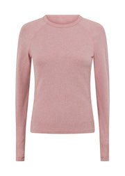 Lorna Jane Tempo Seamless Long Sleeve Top - Dusty Rose Marl