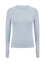Lorna Jane Tempo Seamless Long Sleeve Top - Petal Blue Marl