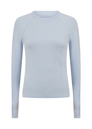 Lorna Jane Tempo Seamless Long Sleeve Top - Petal Blue Marl